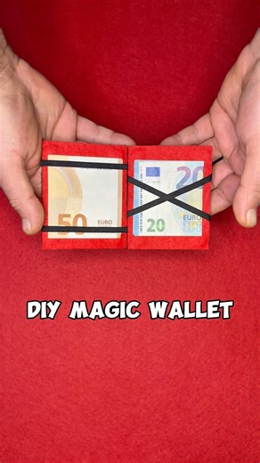 Diy Magic Wallet 🪄 #diy #tricks #magic #magictricks