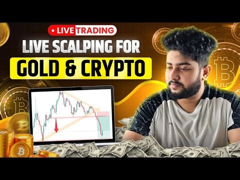 Live Crypto and Gold Scalping Trading | 19 december | #goldtrading #cryptotrading #bitcoin