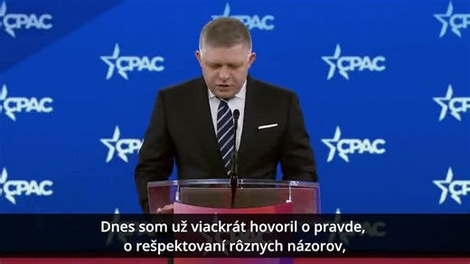 Ficov prejav na konzervatívnej konferencii CPAC vo Washingtone