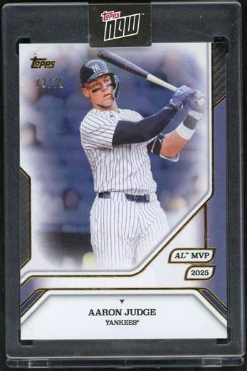 2025 Topps Now MLB MVP Collection 45 Aaron Judge /75