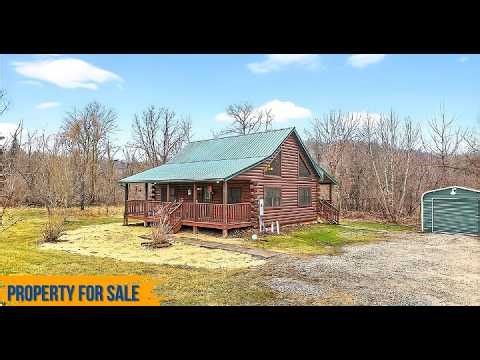 Rustic Log Cabin Tour in Pennsylvania | Private 4 Acre Property