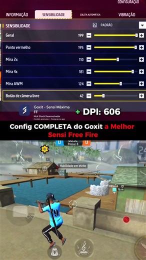 A Sensibilidade Secreta que Melhorou Minha Mira no Free Fire 👀