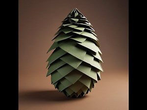 How to Make an Origami Pine Cone | Easy Step-by-Step Tutorial