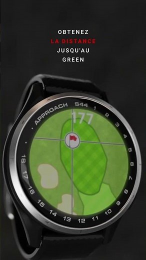 Maîtrisez votre jeu avec la nouvelle montre GPS de golf fine et légère l'Approach® S44