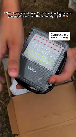 Create a cozy Christmas atmosphere with SANSI Flood Lights! 🎄 #sansi #Christmas #floodlight