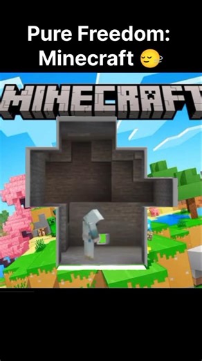 Watch it in loop ♾️|| Minecraft = Pure Freedom 🙂‍↔️🙂||