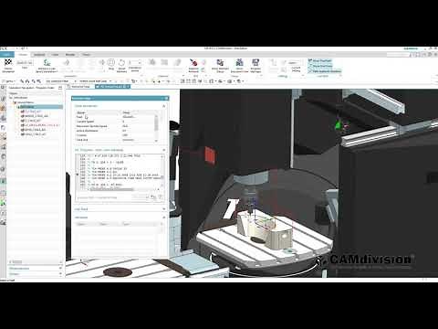 DMG MORI DMU 60evo & Probing - Milling 5-axis (Heidenhain) & NX CAM Postprocessor