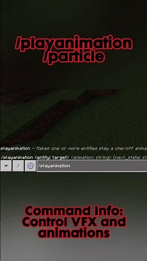How to use the /playanimation and /particle command in Minecraft Bedrock #bedrock #commands