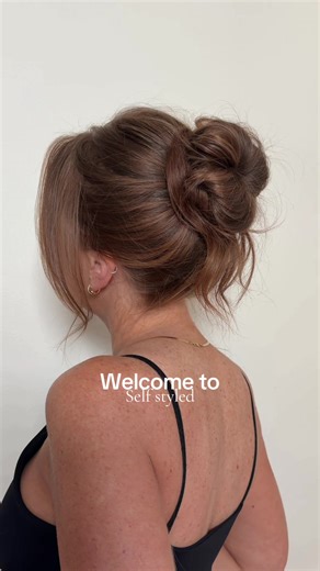 Easy Elevated Messy Bun Hair Tutorial at Home