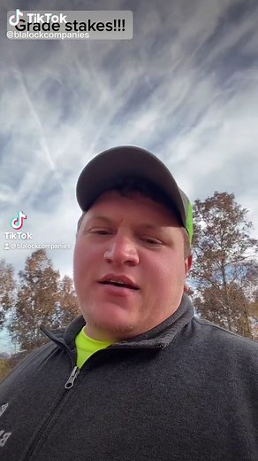 Grade stakes!! What are they? And how do we read them ? #blalockcompanies #lovewhereyoulive #roadbuilding #surveying #fyp #foryoupage #foryou #gradestakes #smokymountainstennessee #construction #siteworklife