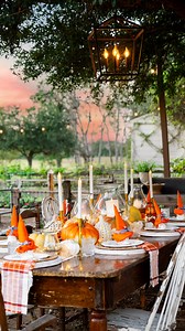 ✨🍁 WARNING: This fall farmhouse table may cause instant hosting inspiration! 🎃✨ I had the best time transforming our outdoor farmhouse table into a cozy, fall-themed Halloween moment! From pumpkins to rustic textures, and candlelight - it’s all in the details. 🧡🍁 Save this for inspo and tell me… Would you host a Halloween dinner here? 🎃🍽️ Tap 🧡 if you love a farmhouse fall vibe and follow along for more seasonal table ideas DIY charm! #FarmhouseHalloween #OutdoorTablescape #FallTableDecor