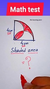 10K views · 26 reactions | Find the area of the shaded part. #mathematics #fblifestyle #education #geometry #information | Hic Learning Point | Facebook