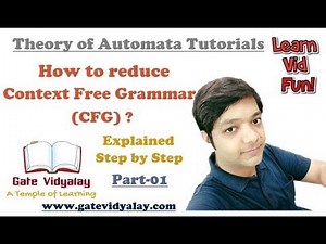 Reduction of Context Free Grammar | Elimination of null productions | Part-1