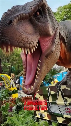 Large Animatronic #Trex Replica at #JurassicAdventure , Large Dinosaur Robot was Built
