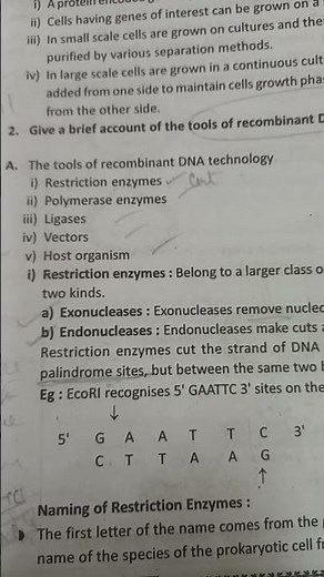 tools of recombinant DNA technology..Genetic engineering