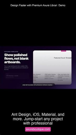 Design Faster with Premium Axure Librari Demo