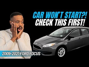 Ford Focus Won’t Start? CHECK THIS FIRST! 🔧 Starter Fuse & Relay Fix (2009-2021)