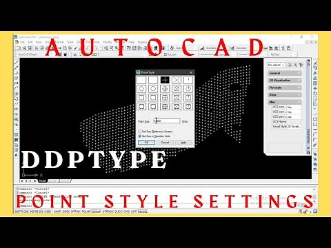 How to Change Point Styles in AutoCAD | How to Perform Point Style Settings in AutoCAD
