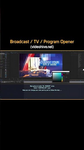 Broadcast TV Program Opener (videohive.net) #shorts #aftereffects #videohive #cinema4d