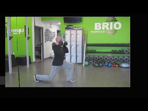 Dumbbell Split Cleans