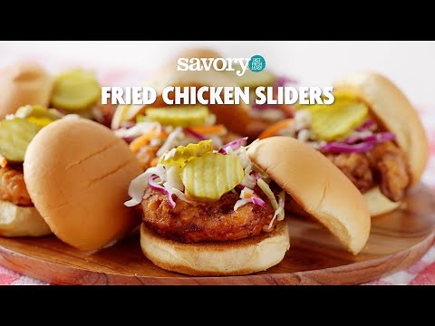 How to Make Fried Chicken Sliders | SavoryOnline