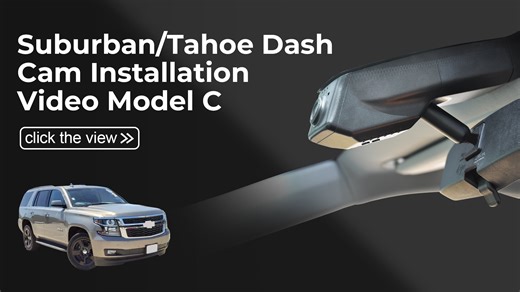 Mangoal Dash Cam Front 4K and Rear 1080P Custom fit for Chevy 11th Gen Suburban/4th Gen Tahoe 2015-2020(Model C), Model C & Model D Vehicle Sensor Cover are Different
