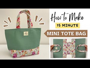 How to Make Mini Tote Bag | Easy Sewing Project | Easy Cutting and Stitching at Home