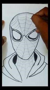 "Easy Spider-Man Drawing ✏️🕷️" #drawing #art