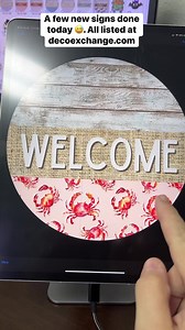 7.6K views · 140 reactions | Had a few minutes to design today! Check out these nautical wreath signs and door hangers. #decoexchange #wreathsign | DecoExchange | Facebook