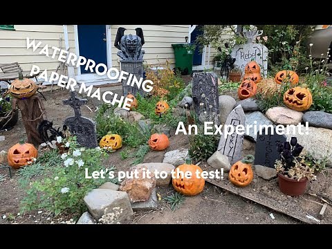 Waterproofing Paper Mache - An Experiment