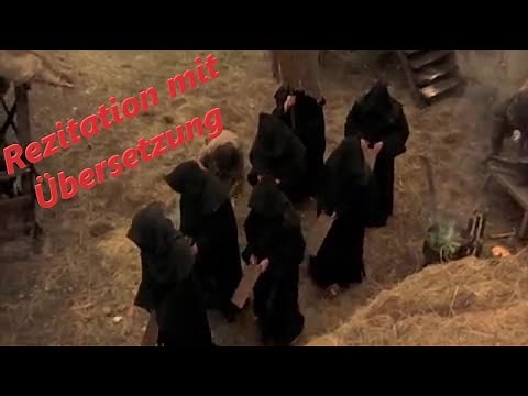 Monty Python, The Holy Grail, Mönche, Ritter der Kokosnuss, Untertitel