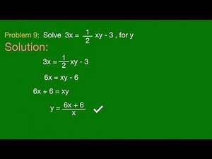 Literal Equations‪@MathnoteswithBrian‬