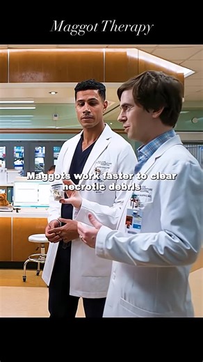 Medical insightX😷 | You're referring to maggot therapy or larval debridement therapy. Maggots are used to clean wounds by breaking down necrotic tissue,... | Instagram