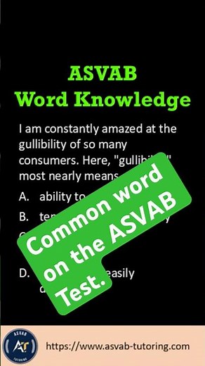 Practice question | Word knowledge ,Asvab test #asvab #asvabprep #asvabwords