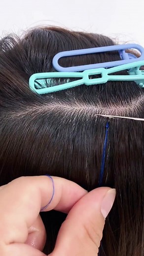 Hair Extension Tutorial - Micro Feather Weave Installation Guide for a Small, Comfortable Interface #hairextension #humanhairextension #haircolorchallenge #hairdyeing #bonestraighthair #closurewig #wholesalehairvendor #naturalstraighthair #doubledrawnhair #hairsellerinlagos