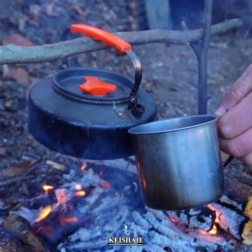 From Scratch: Create a Warm Earth Shelter with Fireplace in Nature #wildadventure #survivallife #bushcraftskills | Keishaie