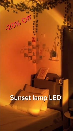 Sunset lamp LED Magic 🌅 | Make Your Room Aesthetic in Seconds #trendingproducts #beautygadgets
