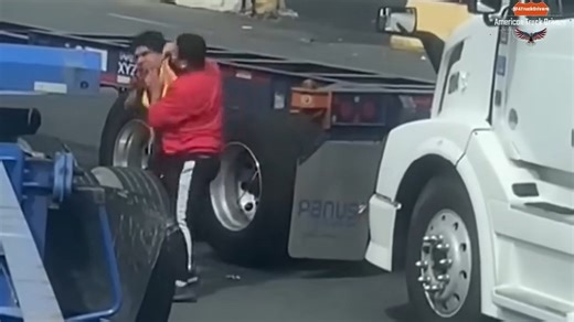 Two truck drivers explode at Newark port - then the fight turns physical