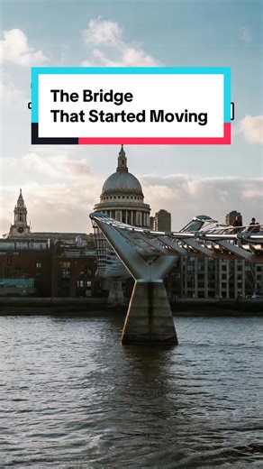 🤯When the Millennium Bridge in London first opened in 2000, unexpected lateral vibrations caused it to sway as pedestrians crossed. Engineers later identified the phenomenon as synchronous lateral excitation and redesigned the structure to stabilize it. #Engineering #MillenniumBridge #London #CivilEngineering #BridgeDesign