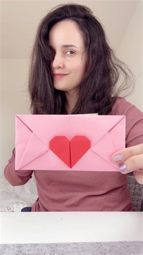 Romantic DIY Paper Envelope 💌 #shorts