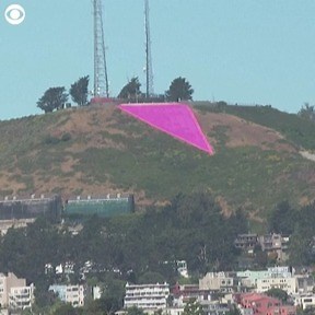 PRIDE: A group created a giant pink triangle on a hill in San Francisco, California, in honor of LGBTQ pride month recently. Friends of the Pink Triangle set up the installation and said it's in reaction to recent legislation and the political climate. The triangle will be on display until July 1. | 10 Tampa Bay