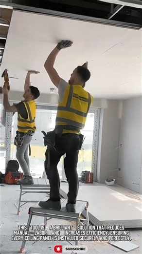 Amazing Fast Ceiling Installation Tool #too #wowl #tooltechnology