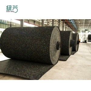 [Hot Item] Absorbeur de chocs anti-vibrations personnalisé en usine, rouleaux en caoutchouc durables pour le sol de gym avec Ce/En71/En1177/Reach/ISO10140
