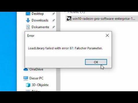 How To - Fix error "LoadLibrary failed with error 87"