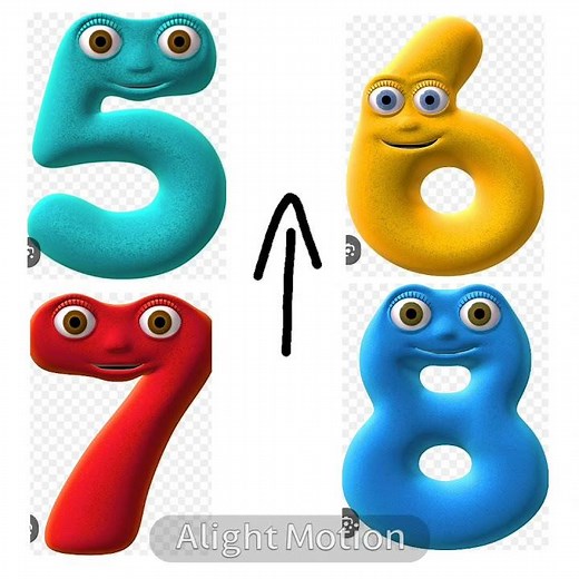 Numberjacks 5 6 7 8 #number