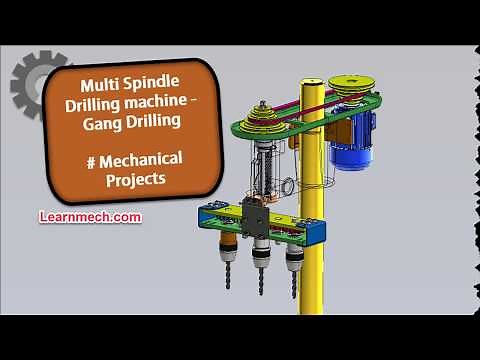 Design and Fabrication Of Multi Spindle Drilling Machine | Mechanical project