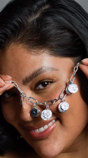 Pandora on Instagram: "When you love yourself fully, there’s more to give — and that’s everything. Love really does conquer all. 🩶 What words do you live by? #PandoraTalisman #NewArrivals #WordsToLiveBy 🔍 Featuring: Heart Medallion Charm (793975C01) Rose Medallion Charm (764087C00) Pegasus Medallion Charm (764090C01) Cupids Medallion Charm (764088C01) Small Link Chain Bracelet (599662C00)"