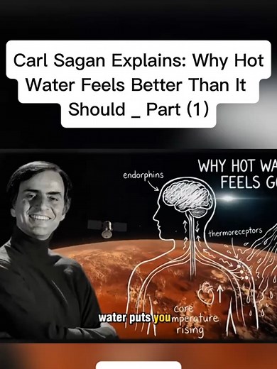 Why Hot Water Feels Better Than It Should — Carl Sagan Explains