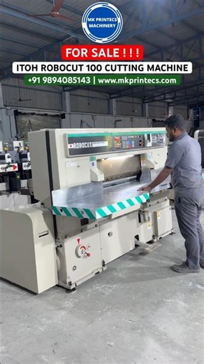 ITOH ROBOCUT COMPUTER CUTTER 100 - For Sale | Paper & Board Cutting Machine | Mk Printecs Machinery