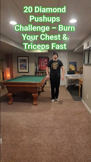 20 Diamond Pushups Challenge – Burn Your Chest & Triceps Fast